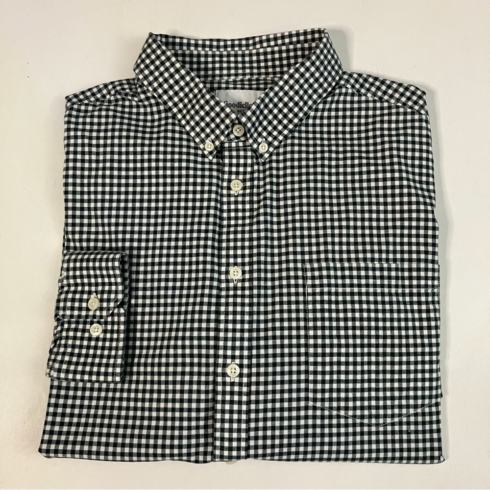 Goodfellow | Black & White Plaid Dress Shirt